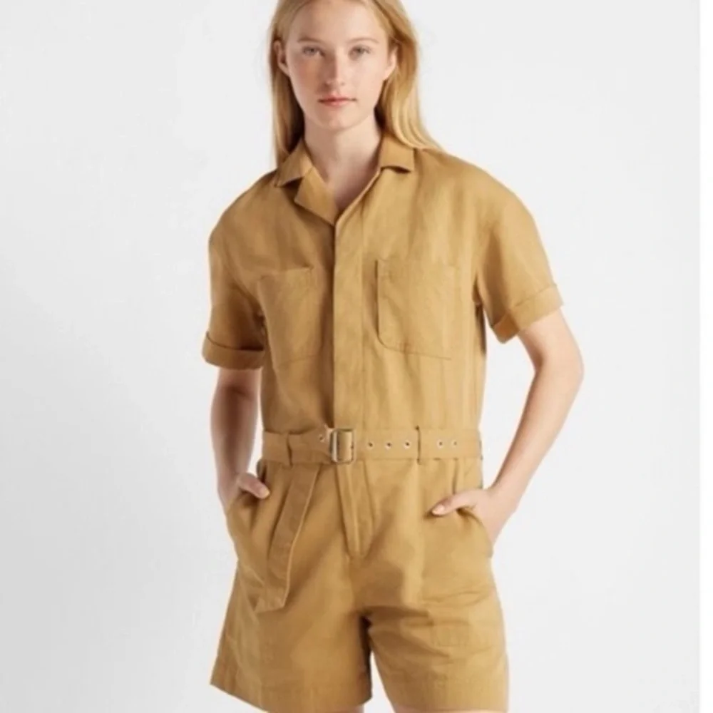 Club Monaco Utility Romper with Belt Sz 12